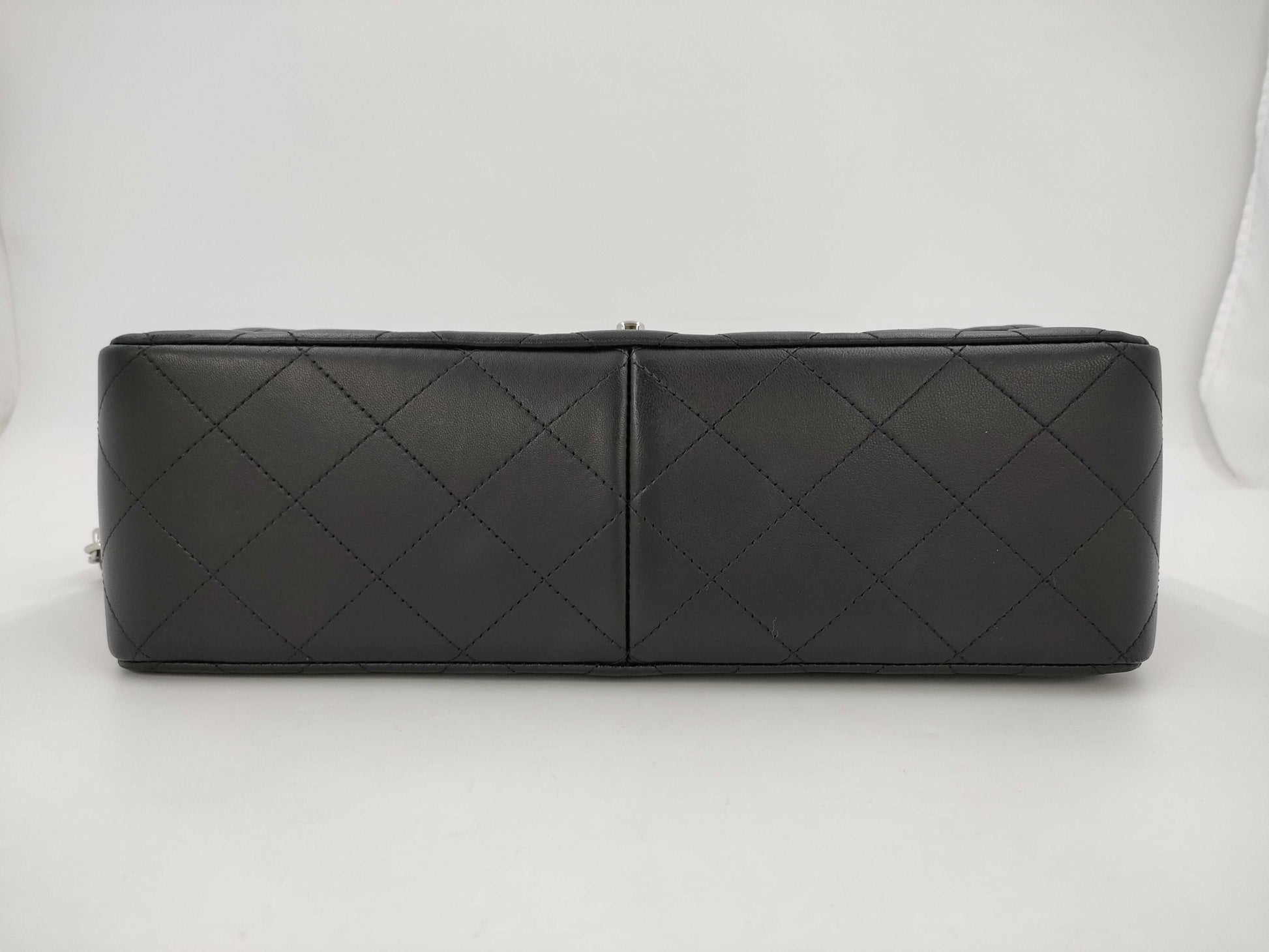 CHANEL CHANEL Matelasse Classic Large Lambskin Shoulder Bag with Silver Hardware A58600