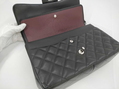 CHANEL CHANEL Matelasse Classic Large Lambskin Shoulder Bag with Silver Hardware A58600