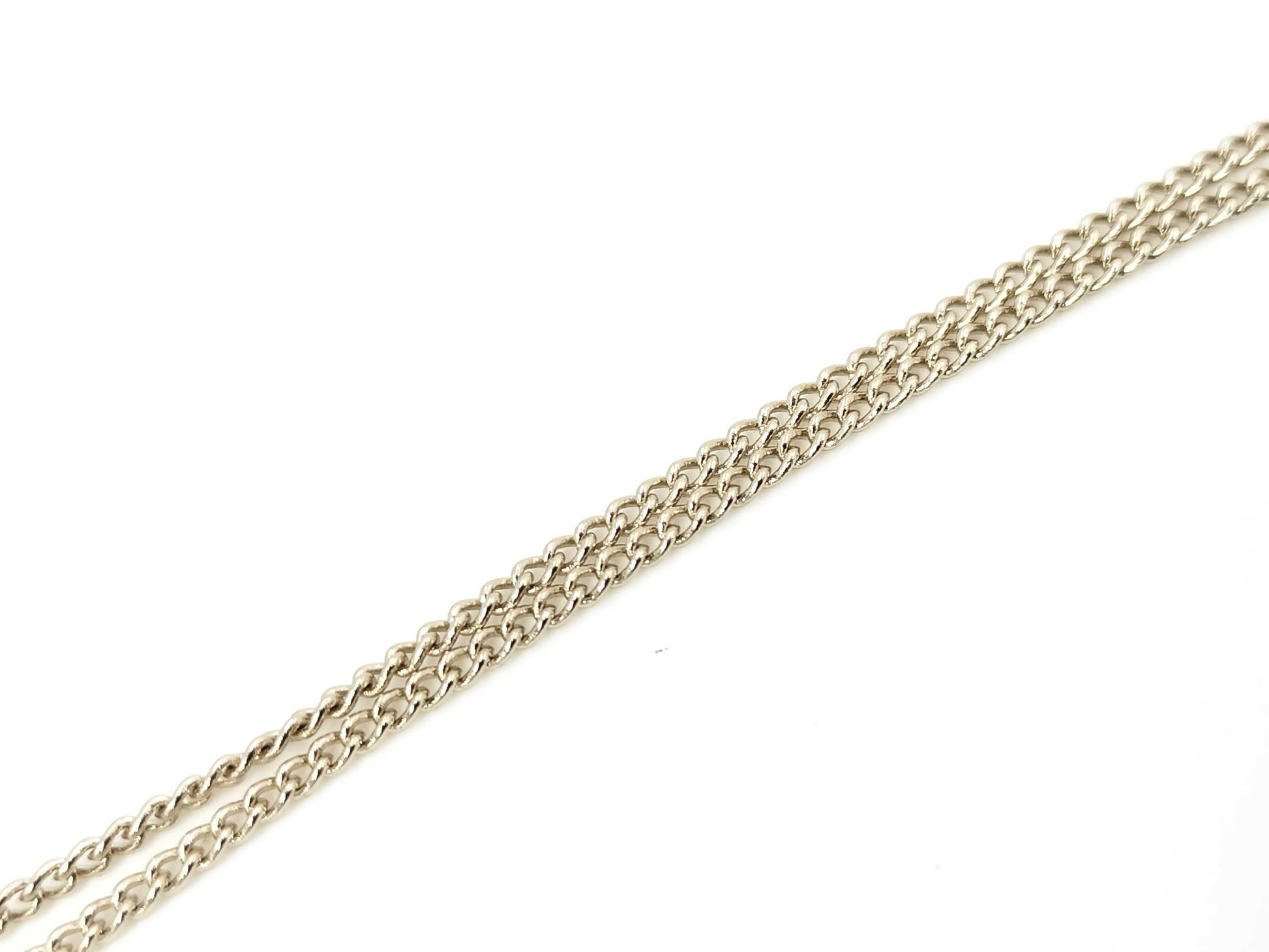 CHANEL GP Coco Mark Rhinestone 8.2g Necklace