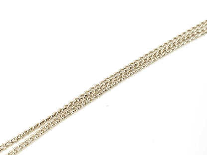 CHANEL GP Coco Mark Rhinestone 8.2g Necklace