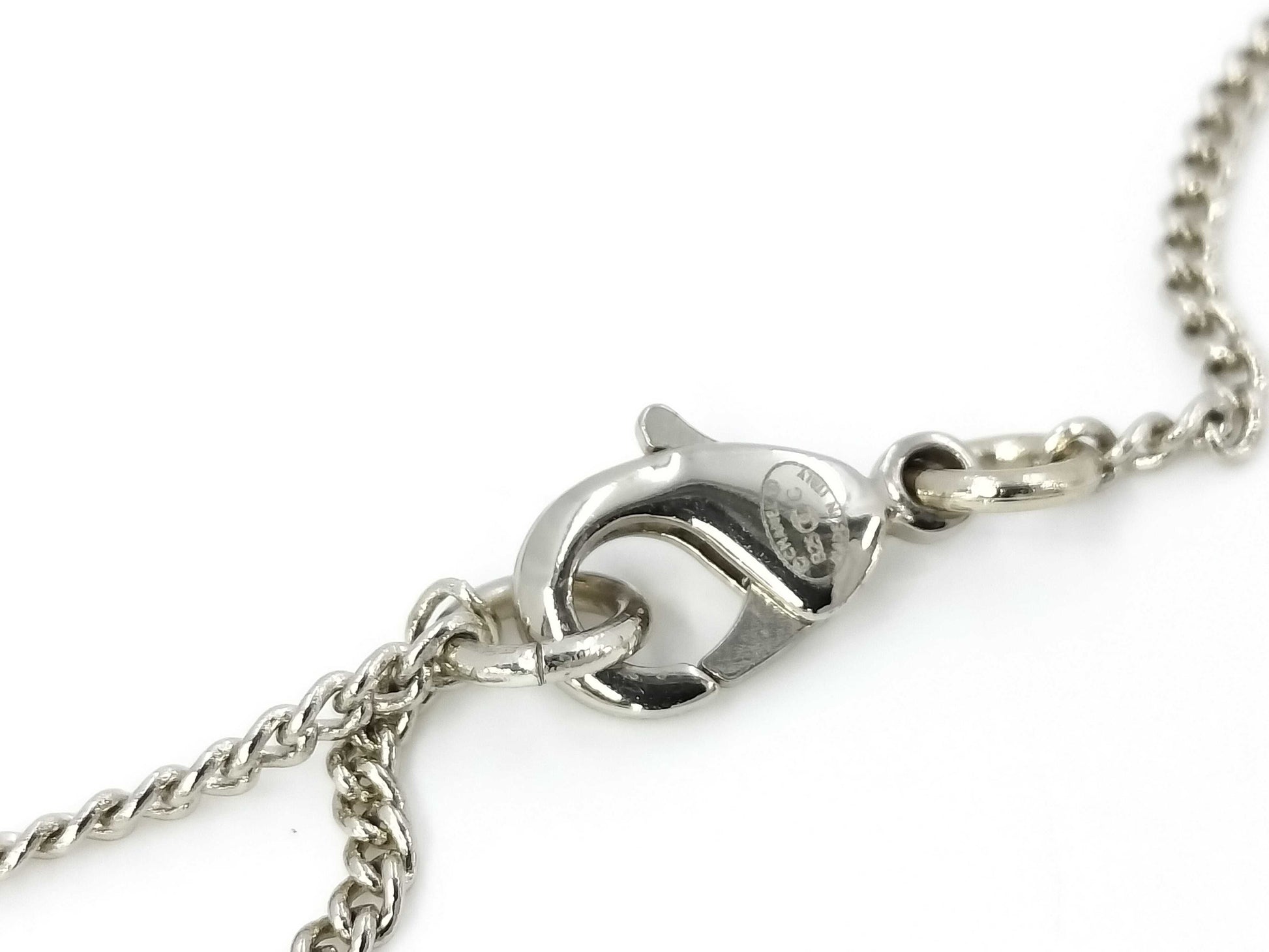 CHANEL GP Coco Mark Rhinestone 8.2g Necklace