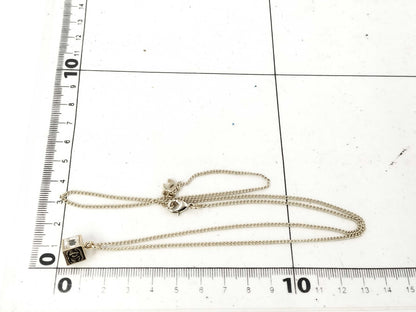 CHANEL GP Coco Mark Rhinestone 8.2g Necklace