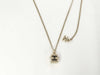CHANEL GP Coco Mark Rhinestone 8.2g Necklace