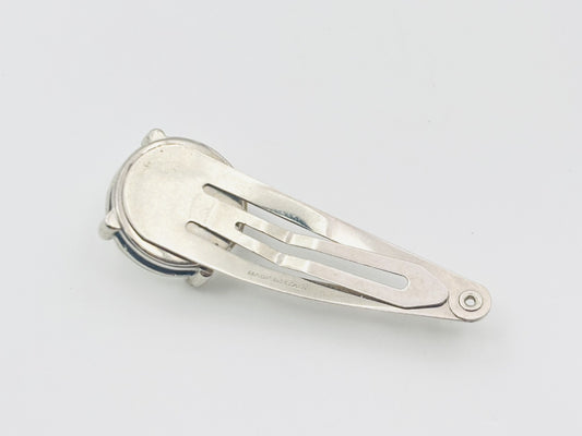 Miu Miu Bijou Rhinestone Crystal Hairpin Silver Hair Accessory