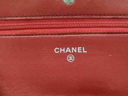 CHANEL CHANEL Lambskin Matelasse Chain Wallet No. 14 Shoulder Bag