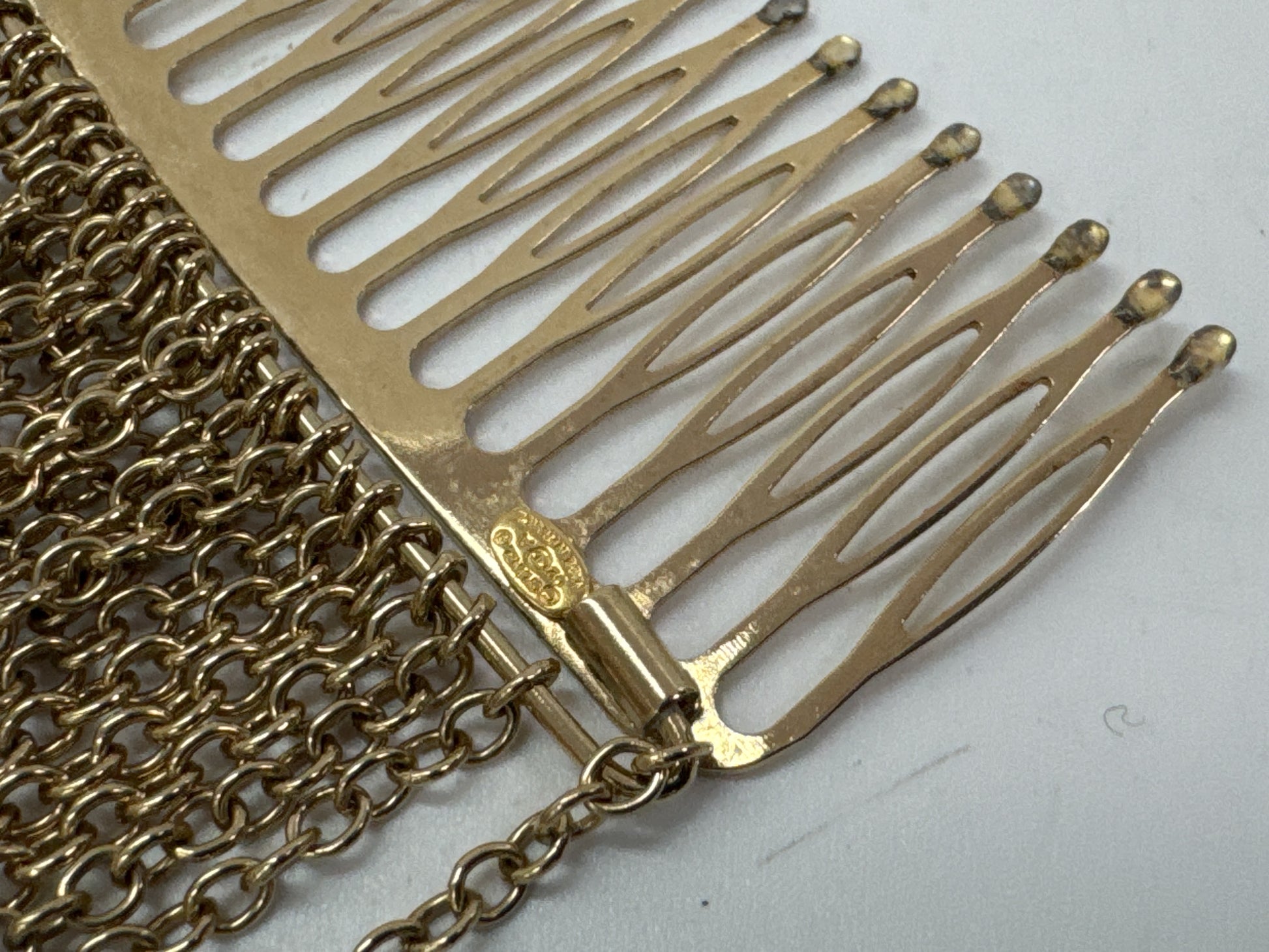 CHANEL Hairpin, Gold with Rice, 02A, Hair Accessory