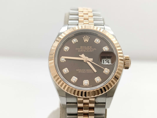 ROLEX 279171G 776VD131 Chocolate Dial Women's Watch