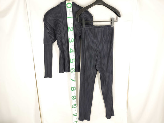 ISSEY MIYAKE Pleats Please Skirt Set, Navy, Other Apparel, Other Apparel