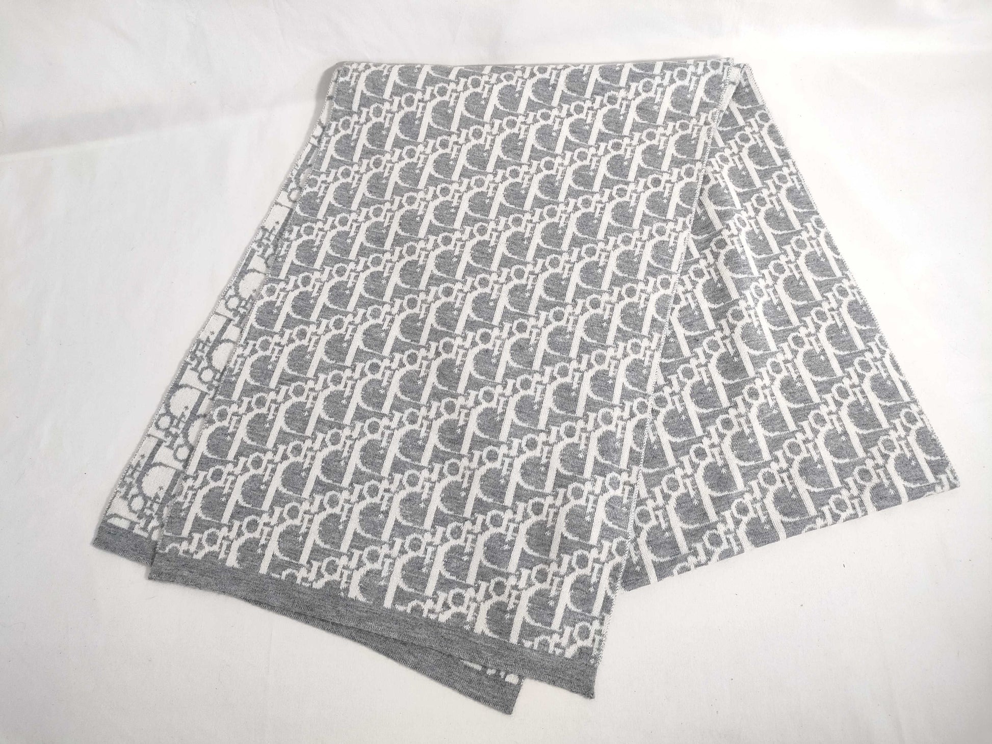 Dior Trotter Scarf Gray