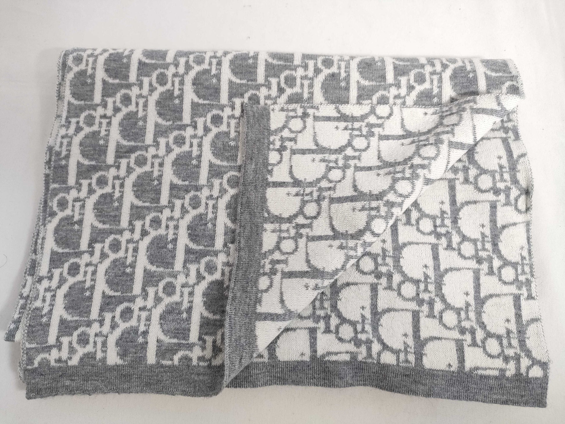 Dior Trotter Scarf Gray