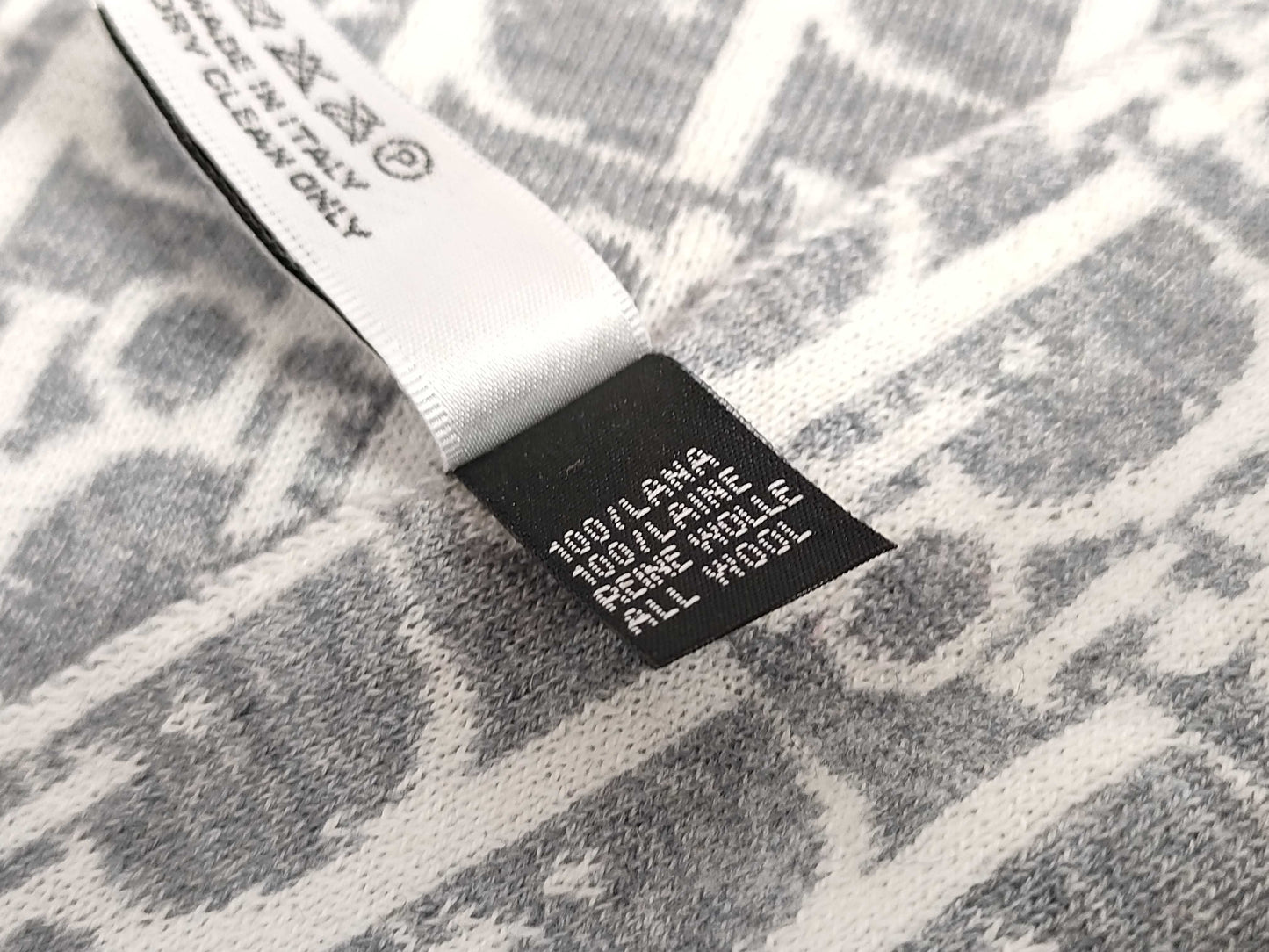 Dior Trotter Scarf Gray