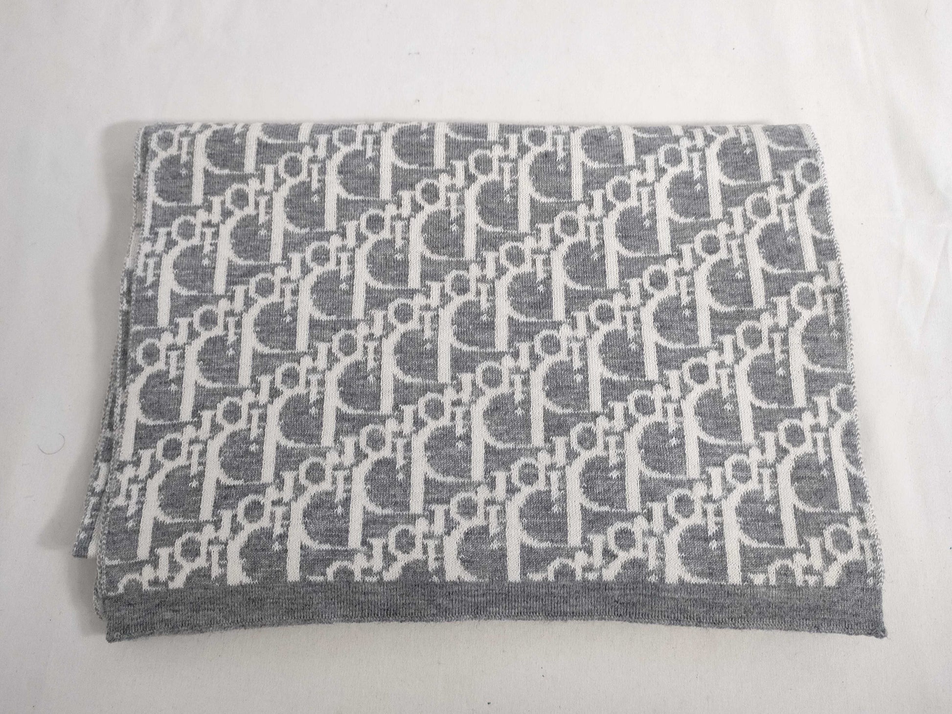 Dior Trotter Scarf Gray