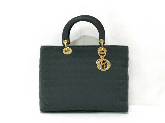 Dior Lady Dior Cannage Nylon Handbag