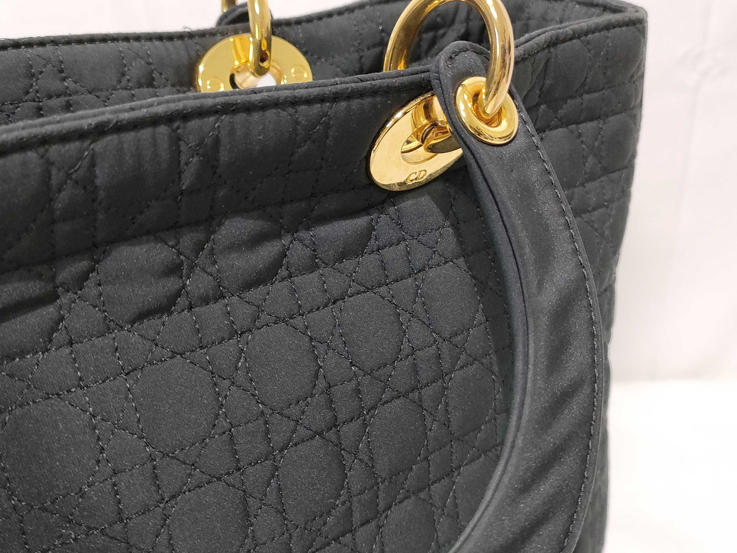 Dior Lady Dior Cannage Nylon Handbag