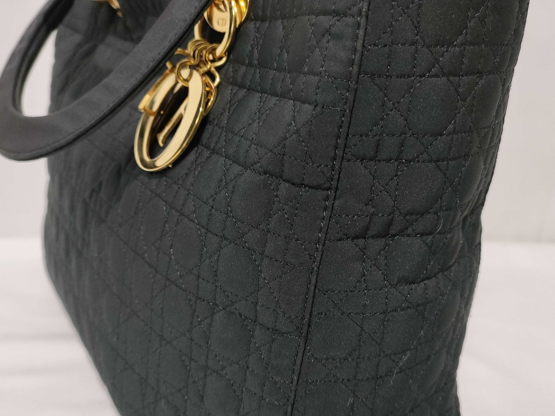 Dior Lady Dior Cannage Nylon Handbag