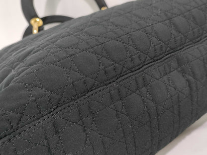 Dior Lady Dior Cannage Nylon Handbag