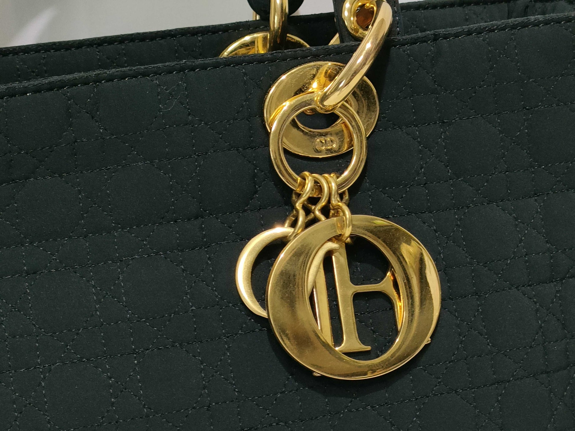 Dior Lady Dior Cannage Nylon Handbag