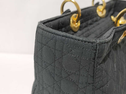 Dior Lady Dior Cannage Nylon Handbag