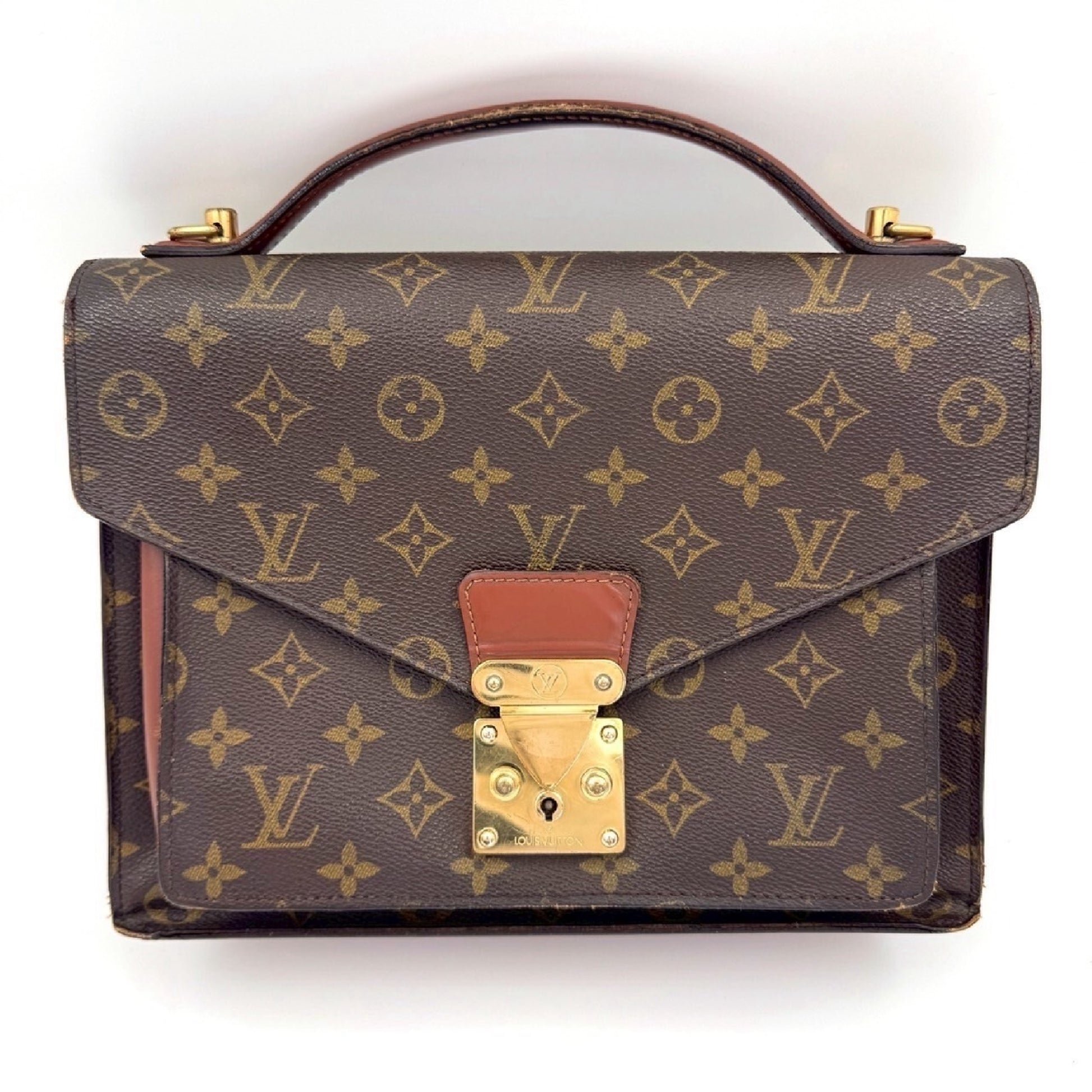 LOUIS VUITTON Monogram Monceau 28 Handbag