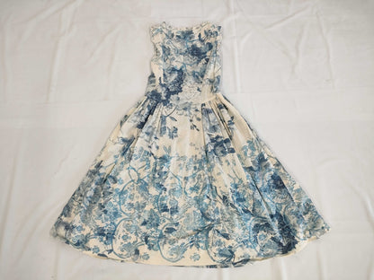 (10462_0237)miu miu miumiu one piece gathered pleats floral size 38 one piece