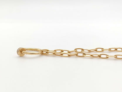 Cartier Juste un Clou Diamond Necklace in PG and Au750, 16.2g 
