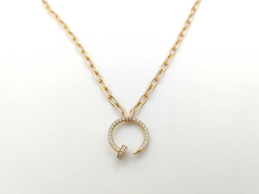 Cartier Juste un Clou Diamond Necklace in PG and Au750, 16.2g 