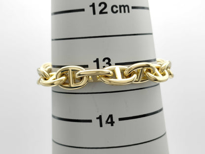 HERMES Chaine d'Ancre PM 16-link bracelet in YG Au750, 51.1g.