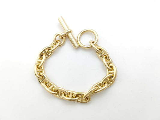 HERMES Chaine d'Ancre PM 16-link bracelet in YG Au750, 51.1g.