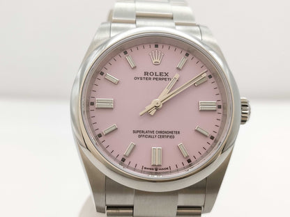 ROLEX ROLEX SS AT Oyster Perpetual 36 126000 Candy Pink Men's Watch