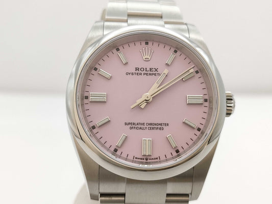 ROLEX ROLEX SS AT Oyster Perpetual 36 126000 Candy Pink Men's Watch
