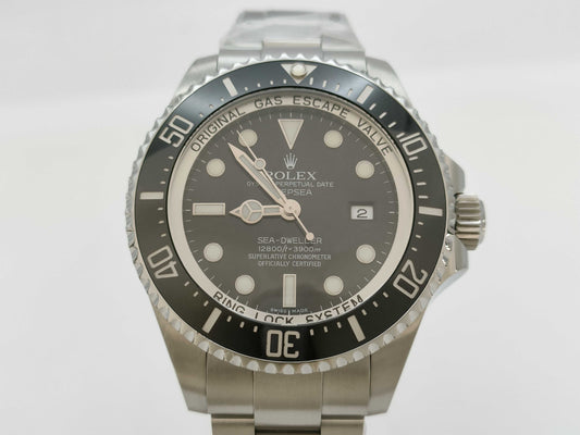 ROLEX ROLEX SS AT Sea Dweller Deepsea 116660 Black Dial Roulette Engraving Men's Watch
