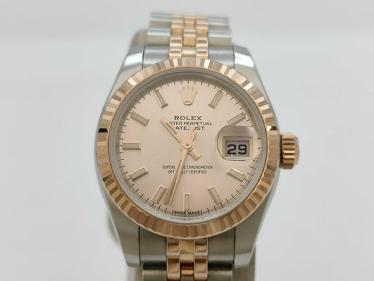 ROLEX 179171 0NK75807 Pink Dial Women's Watch