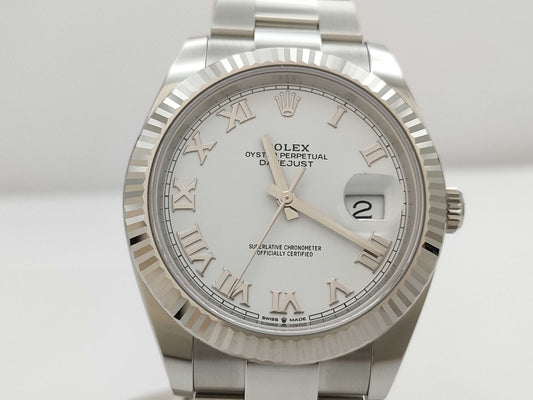 ROLEX 126334 Q9P77916 White Roman Men's Watch
