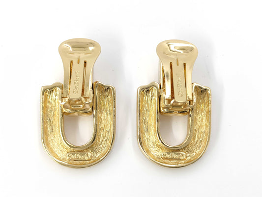 (10461_0345) Dior Rhinestone Earrings Earrings