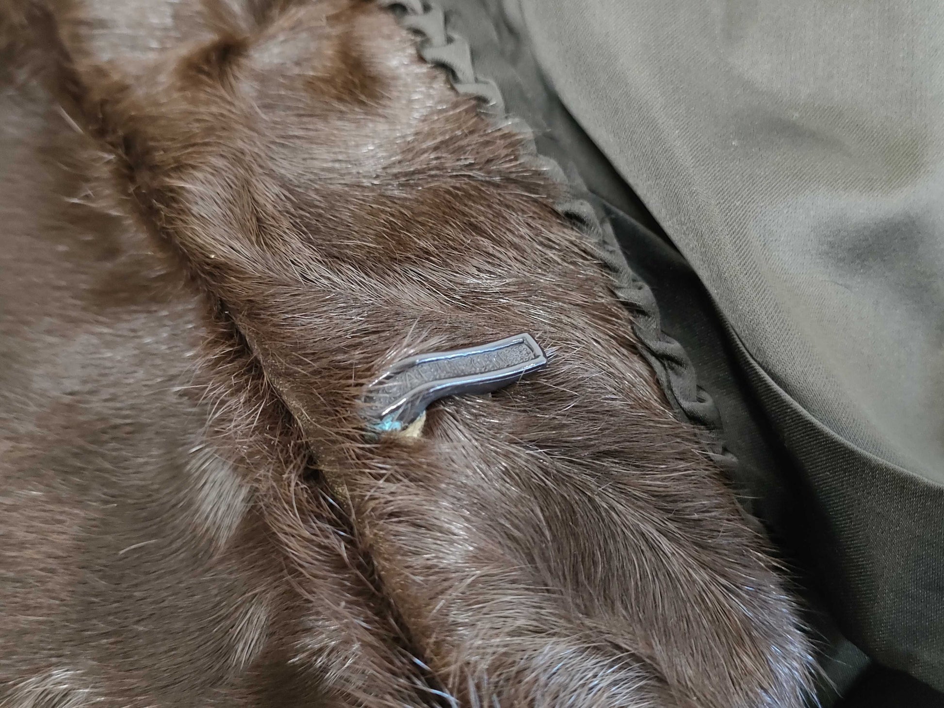 (10462_0325)▼Silver Blue Yemura Fur Coat 9 Coat