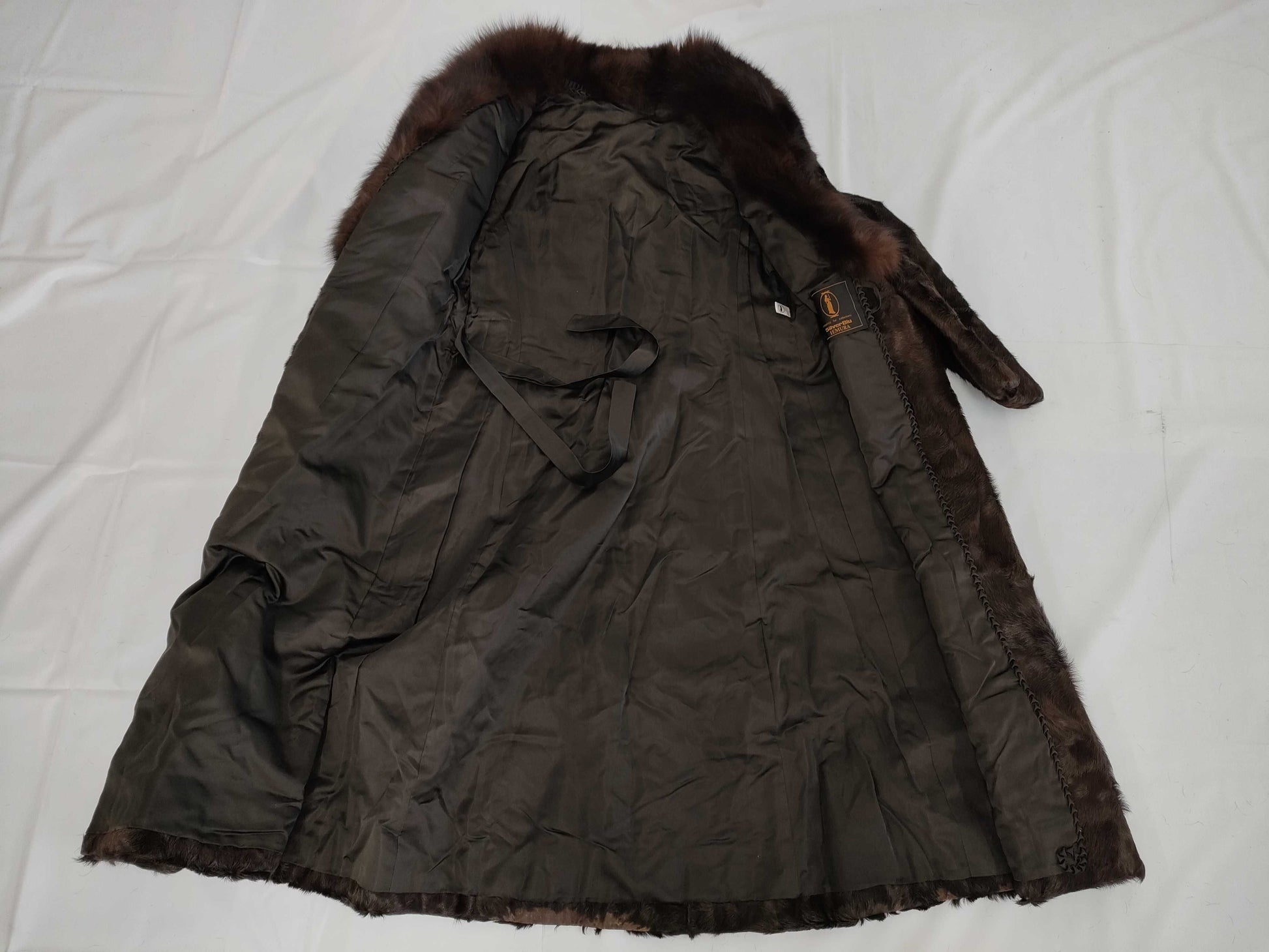 (10462_0325)▼Silver Blue Yemura Fur Coat 9 Coat