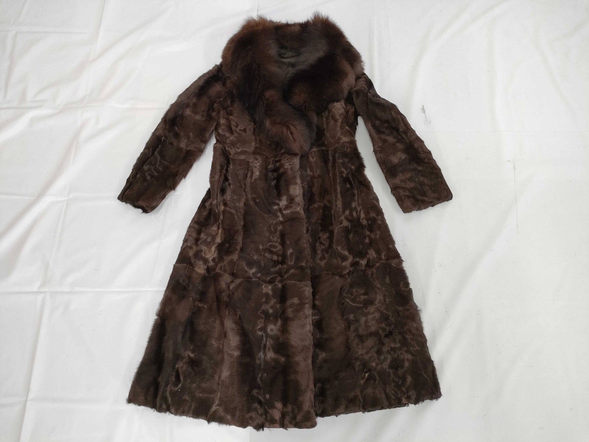 (10462_0325)▼Silver Blue Yemura Fur Coat 9 Coat