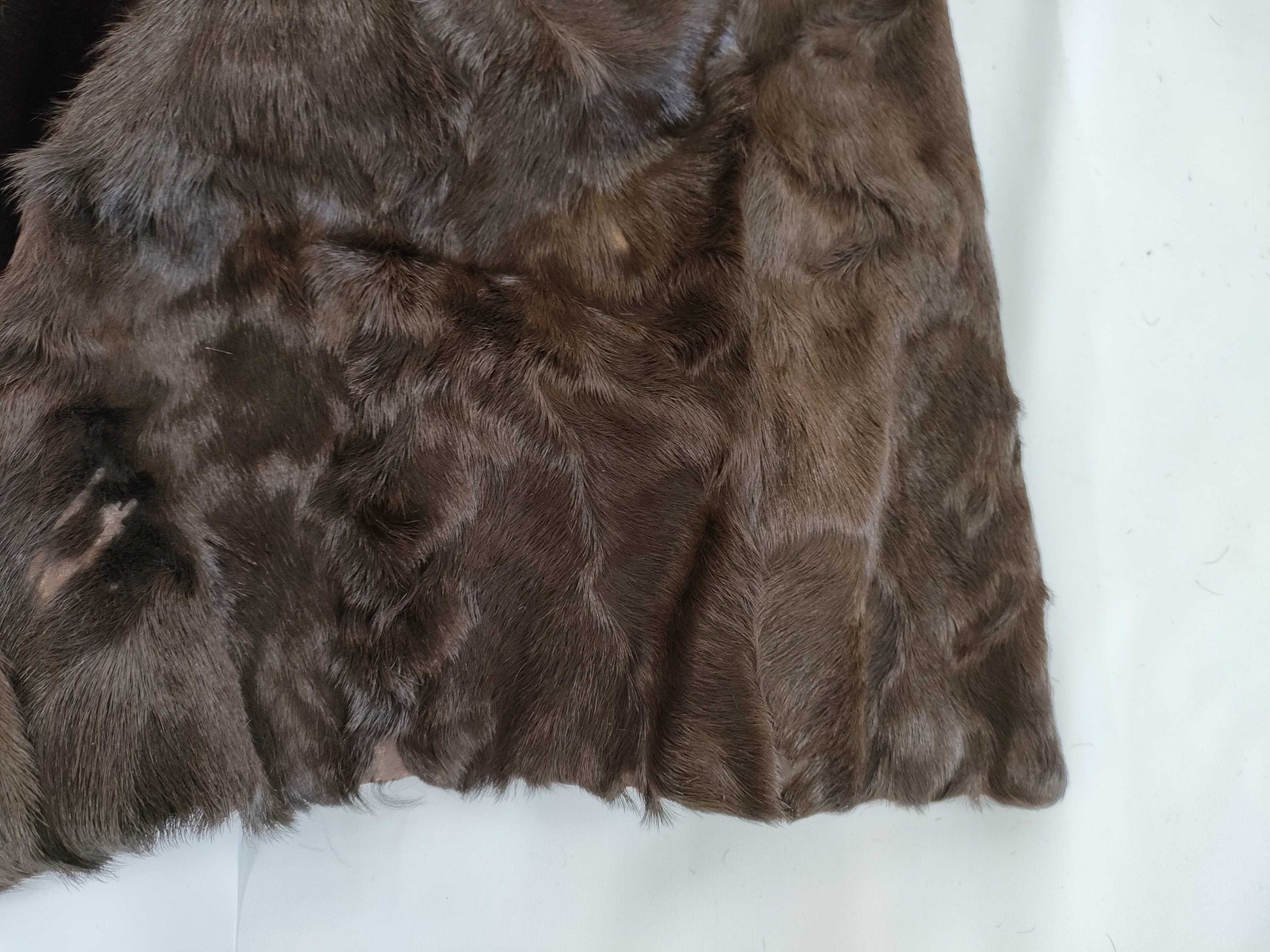 (10462_0325)▼Silver Blue Yemura Fur Coat 9 Coat