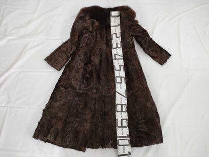 (10462_0325)▼Silver Blue Yemura Fur Coat 9 Coat