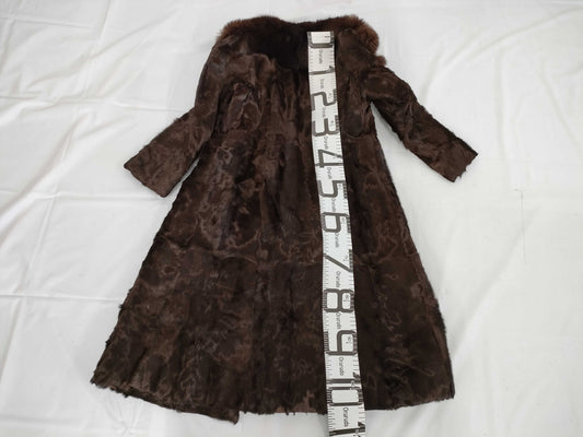 (10462_0325)▼Silver Blue Yemura Fur Coat 9 Coat