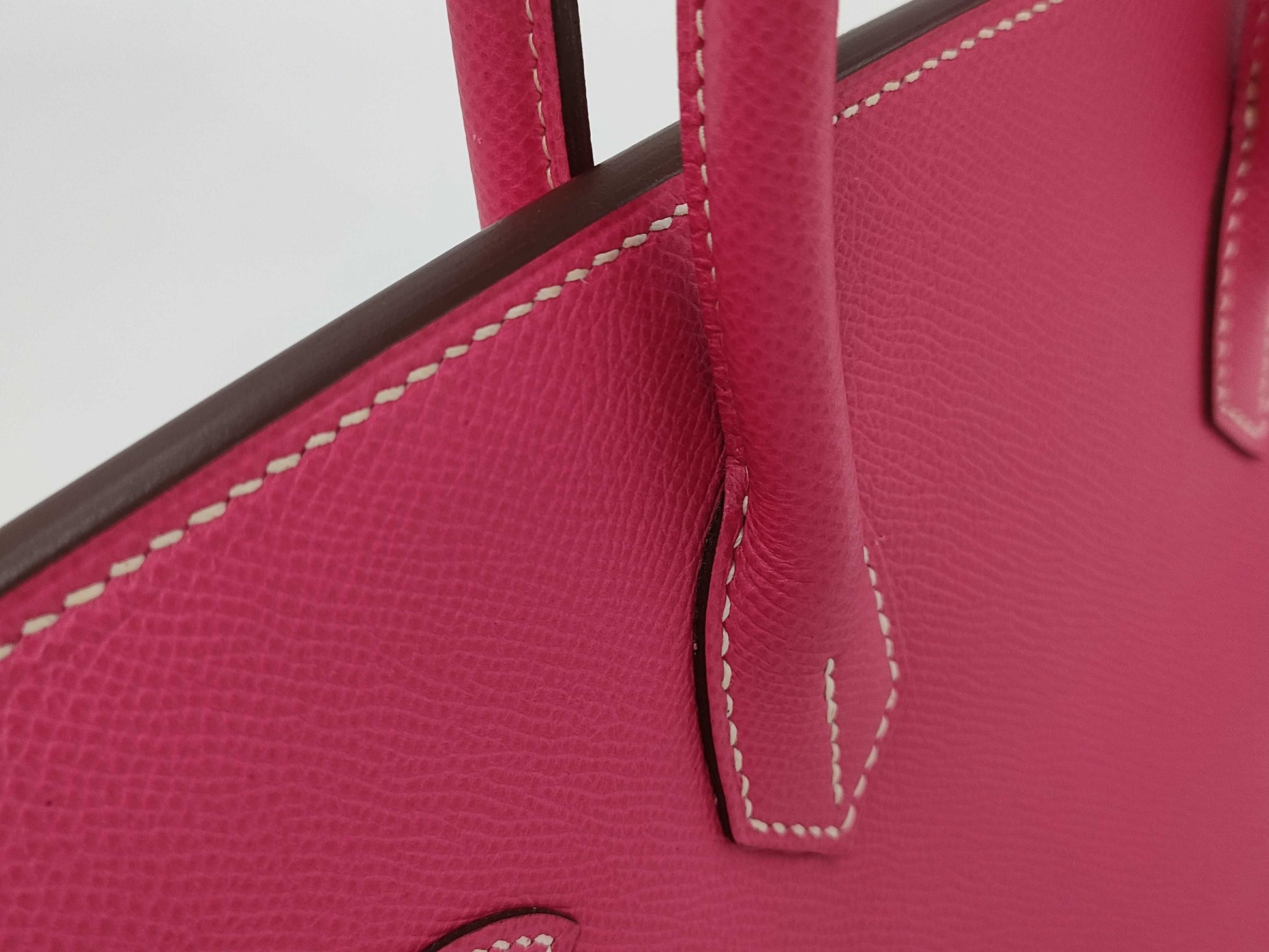HERMES Birkin 30, Epsom, Silver Hardware, Rose Tyrien, Q Stamp, Bag