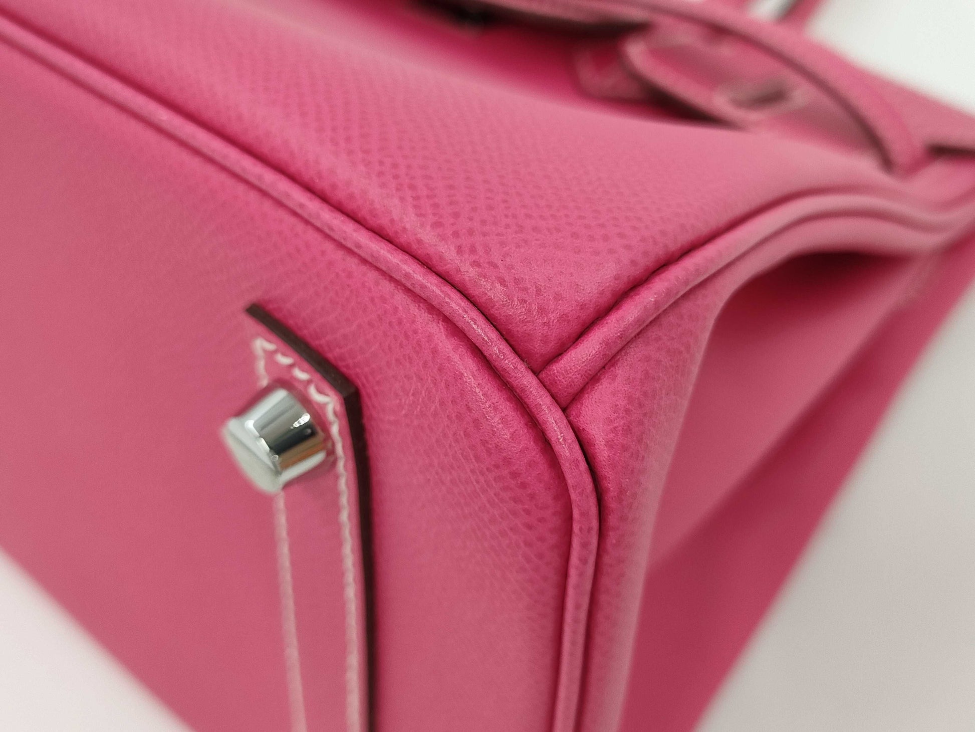 HERMES Birkin 30, Epsom, Silver Hardware, Rose Tyrien, Q Stamp, Bag