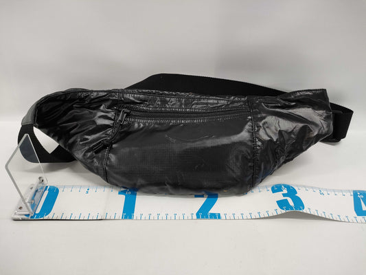 (10460_0313) SAINT LAURENT Body Bag Nylon Black Waist Bag