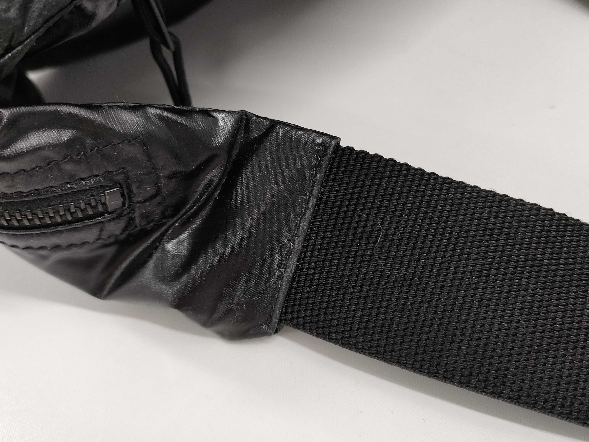 (10460_0313) SAINT LAURENT Body Bag Nylon Black Waist Bag