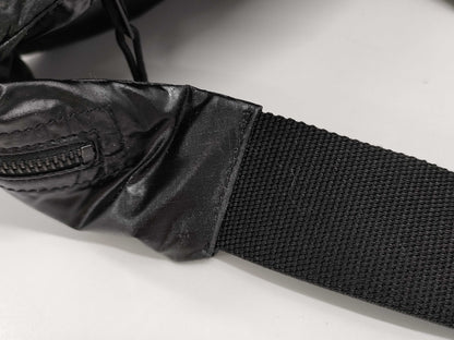 (10460_0313) SAINT LAURENT Body Bag Nylon Black Waist Bag