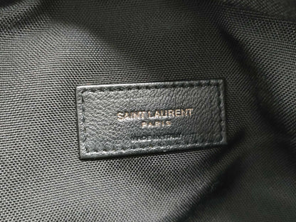 (10460_0313) SAINT LAURENT Body Bag Nylon Black Waist Bag
