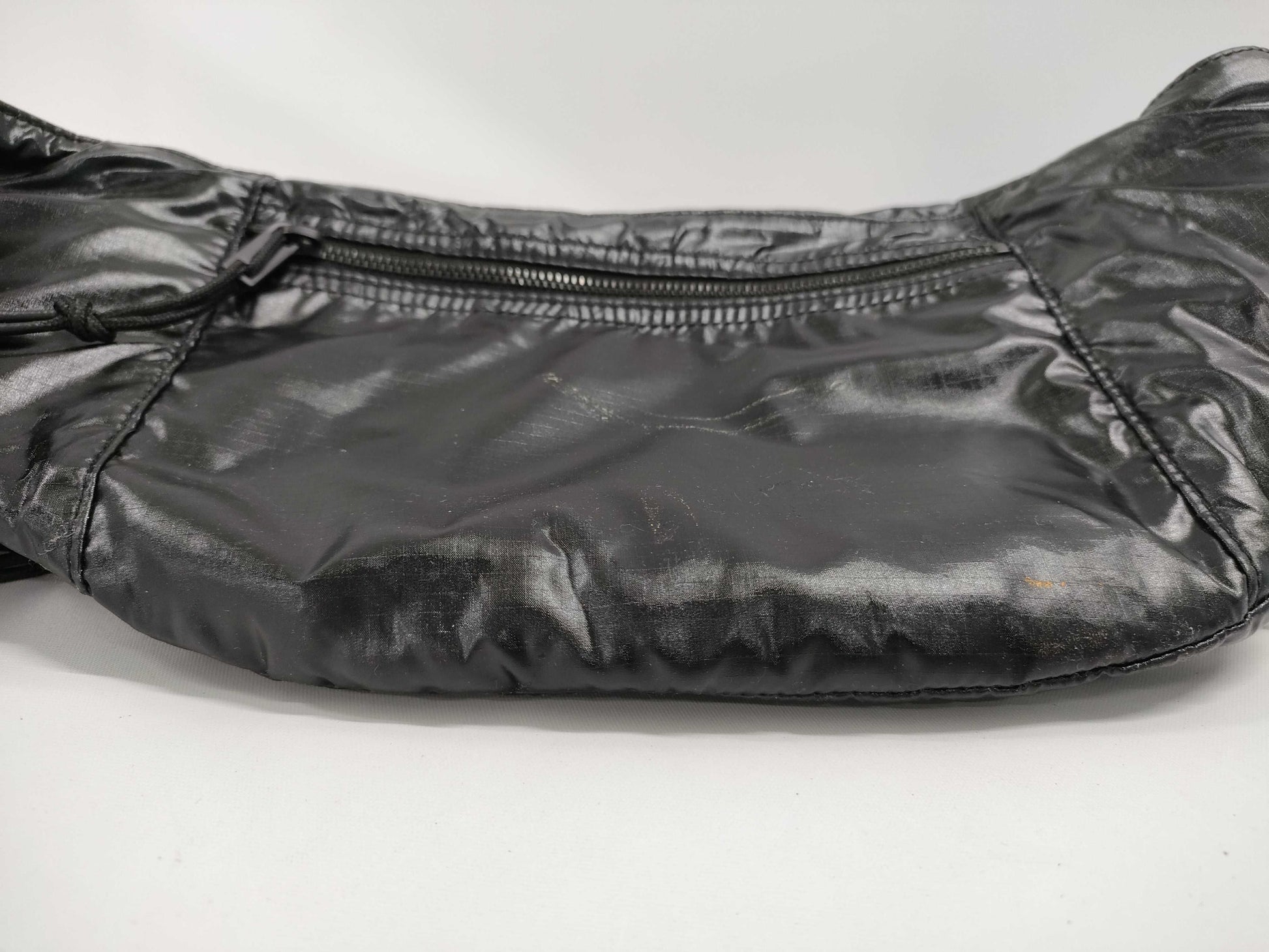 (10460_0313) SAINT LAURENT Body Bag Nylon Black Waist Bag