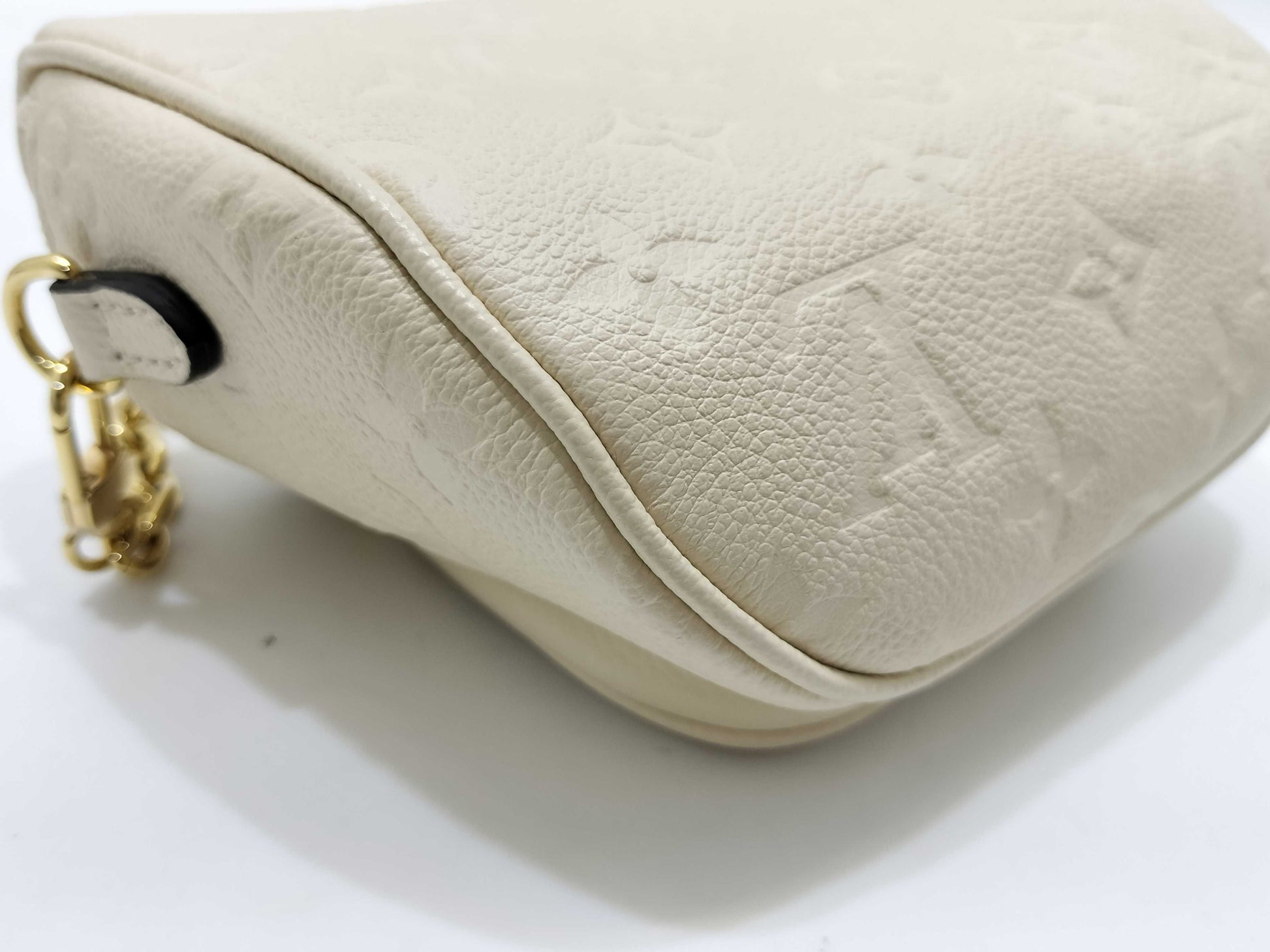 LOUIS VUITTON Monogram Empreinte LOUIS_VUITTON M83275 Mini Bum Bag with IC Dust Bag and Strap Pouch