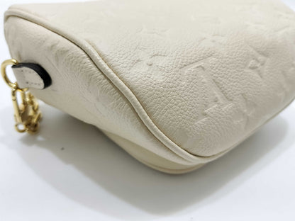 LOUIS VUITTON Monogram Empreinte LOUIS_VUITTON M83275 Mini Bum Bag with IC Dust Bag and Strap Pouch