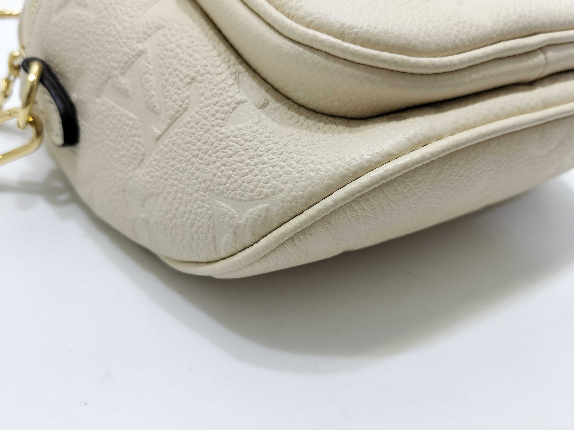 LOUIS VUITTON Monogram Empreinte LOUIS_VUITTON M83275 Mini Bum Bag with IC Dust Bag and Strap Pouch